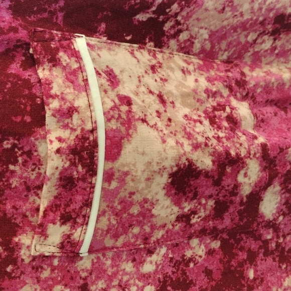 Jenni Pajama Set Women's S‎ Pink Tie Dye Long Sleeve Notch Collar Soft Lounge - Picture 4 of 10